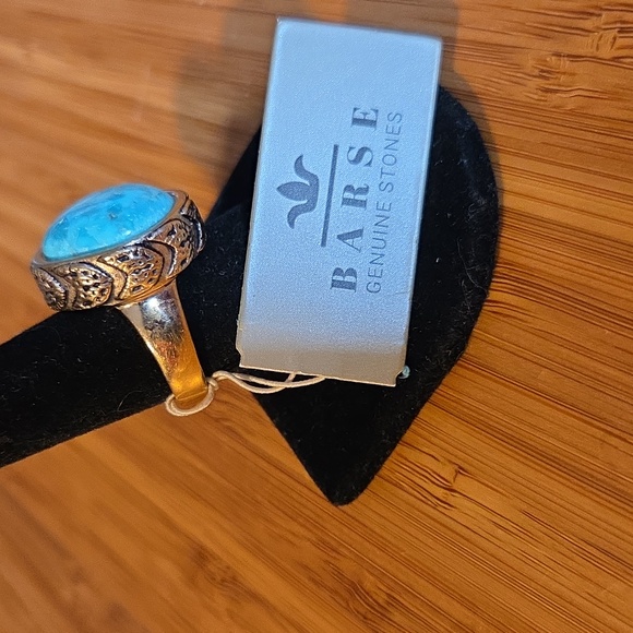 Studio Barse Turquoise Ring with Bronze Band 8 - Picture 2 of 8